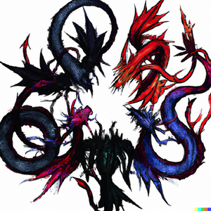 -ai-DALLE 2022-09-11 00.07.53 - 4 dragons entwined with each other One red one blue one black and one purple..png