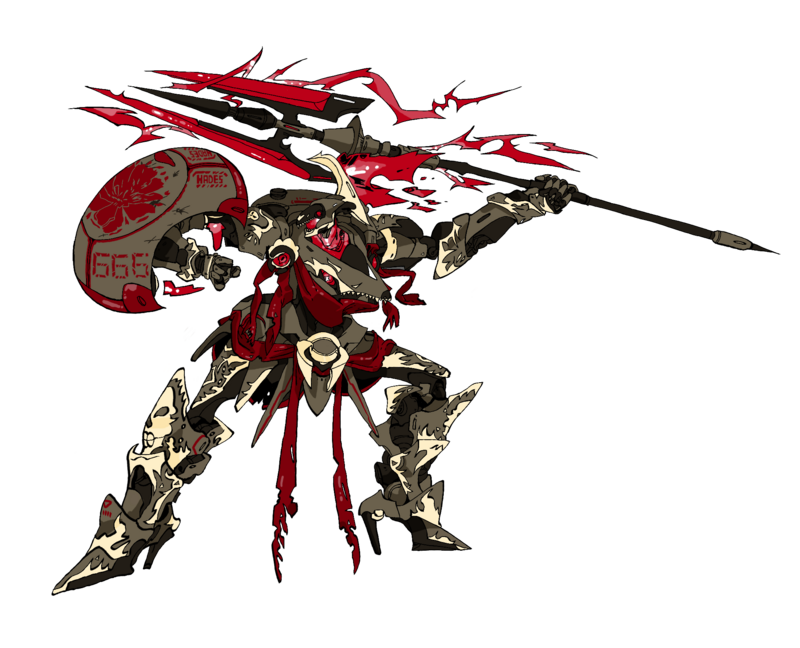 A depection of Cerberus, made by KatanaMo17 and partially traced from the Lancer art of Polemos.